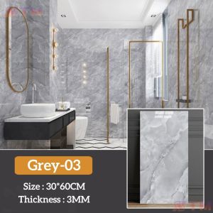 10PCS 30x60cm Wall stickers PVC 3D Marble Wallpaper Vinyl Tiles For Kitchen Sticker Waterproof
