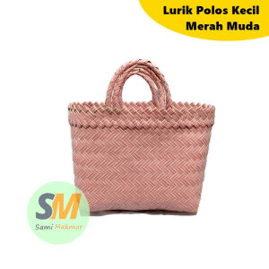 Tas Anyaman Plastik Size S / Small Untuk Hampers Souvenir Belanja Pasar Parcel Bingkisan Lebaran