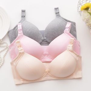 OK Bra Plus Size Women Nursing Maternity Breastfeeding Bra for MOMO & Real Bubee Breast Pump Button Design Anti-drooping Feeding Nursing Bra