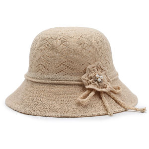 หมวกกันแดดวัยกลางคนและผู้สูงอายุสไตล์บางหมวกบังแดดหมวกเก๋ไก๋หมวกสำหรับคุณแม่ฤดูร้อนระบายอากาศได้ดีใหม่