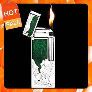 Hộp Quẹt Bật Lửa 16B02 Họa Tiết Sơn Mài Hoa Văn Đẹp Độc Lạ - Dùng Gas Đá Cao Cấp - Nhiều Màu (KHÔNG CHỨA XĂNG GAS)