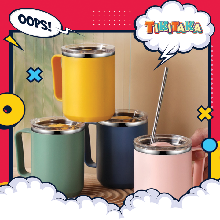 Stainless Steel Daily Use Mug Suitable For Kids / Officer Double Layer ...