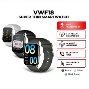 SmartWatch Vivan VWF18 Smart Watch WaterproofIP68 100+ Sports Alexa Ai Profesional Health Monitoring