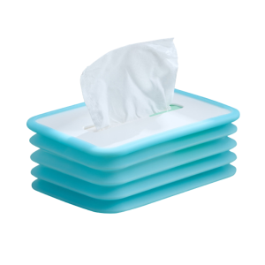 COSY Kotak Tisu Flexibel Tempat Tisu Lipat Kotak Tissue Foldable Silicone Lifting Tissue Box Serbaguna / Tempat Tissue Lipat Bahan Silikon