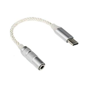 อะแดปเตอร์หูฟังสตรีชนิด C ถึง3.5มม. USB ตัวแปลง USB สายสายต่อพ่วงเสียงตัวแปลงการส่งสัญญาณสำหรับโทรศัพท์มือถือ