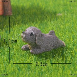 [COD] SUILEI 1PC Desk Accessories Figurines Miniatures Cute Cartoon Simulation Dog Micro Landscape Ornaments For Home Decoration