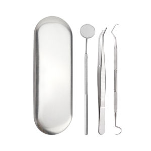 DECINIEE 3/4/5/6 Dental Mirror Stainless Steel Dental Dentist Prepared Tool Set Probe Tooth Care Kit Instrument Tweezer Hoe Sickle Scaler