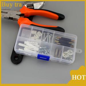 [Buytra] Plastic10 Slots Adjustable Jewelry Storage Box Case Craft Organizer Beads