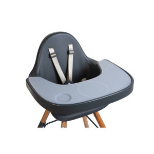 CHILDHOME ถาดวางอาหาร EVOLU TRAY ABS ANTHRACITE + SILICONE PLACEMAT