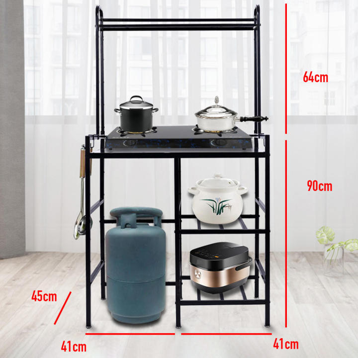 Gas Stove Rack Stand with Lpg Roller Gas Stove Rack with Cabinet ...