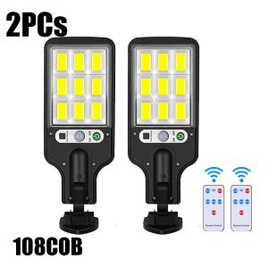 【Ready Stock】2PCS 5000W Motion Sensor Solar Light Outdoor Indoor Lighting 3 Modes Garden Waterproof Night Solar Street Lamp 太陽能燈