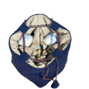 LANGJ สไตล์จีนจีน ถุงจัดระเบียบชุดน้ำชา อุปกรณ์เสริมสำหรับพิธีชงชา งานปัก ถุงผ้ารูดถ้วยน้ำชา แฟชั่นสำหรับผู้หญิง มัลติฟังก์ชั่ กระเป๋าผ้าปัก กระเป๋าใส่เงิน