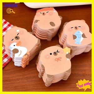 XINGK 60 tờ capybara bài ghi chú dán chất lượng cao dễ thương tái sử dụng ghi chú dán phim hoạt hình dính ghi chú sinh viên văn phòng phẩm