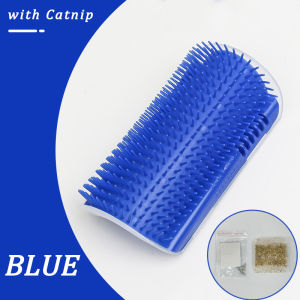 Cat Comb Brush Cat Massager Cat Hair rubbing Cat Self Groomer With Catnip Cats Wall Corner Massage