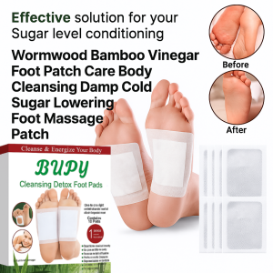 Wet And Cold Soothing Foot Patch Herbal Blood Sugar Lowering And Detoxification Patch Foot Pain Relief Patch Circulation Promotion And Cleansing Patch