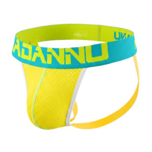 CMENIN ADANNU 1Pcs New Polyester Men Underwear Jockstrap Panties Soft Tanga Mens Thong And G String Man Underpants Male AD154