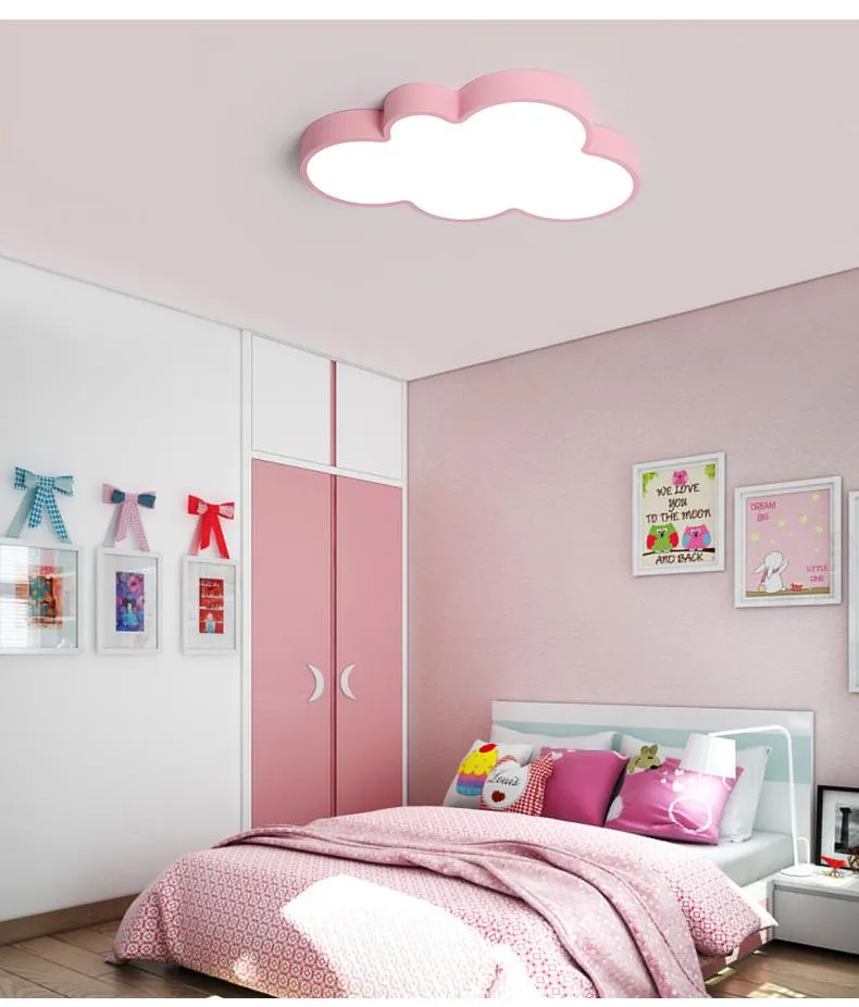 Clouds Modern Cute Led Ceiling Lights For Bedroom Study Room