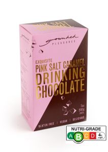 Grounded Pleasures Pink Salt Caramel Drinking Chocolate 200g