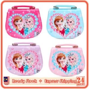 MILANDO Kid Girl PU Leather Crossbody Purse Princess Handbag for Kid Sling Bag Handbeg (Type 6)