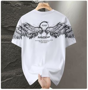 【5XL-11XL】180KG Can Wear Large Big Plus Size Fat Oversized Cotton Blend Mens Short Sleeve T-Shirt Top Loose Casual Cool Summer Sports