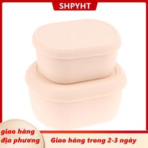 [COD] SHPYHT Giao hàng địa phương 200 300 600ml Silicone Bento Hộp Ăn Trưa container không bị rò rỉ ăn trưa container bpa-miễn phí máy rửa chén an toàn