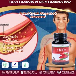 Kapsul Oil Fit - Obat Kolesterol Tinggi Gula Darah Tinggi  Sakit Dada Bagian Depan