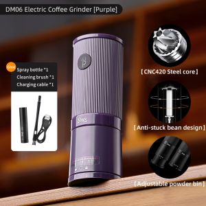BINCOO DM06 Electric Coffee Grinder Steel Core Coffee Bean Grinder Portable Espresso Coffee Grinder