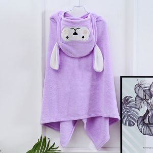 【Ship in 24H】Children Cloak Bath Towel Baby Blanket Children Hooded Bath Towel Water Absorbent Wear Resistant Skin Friendly Children Bathroom Supplies