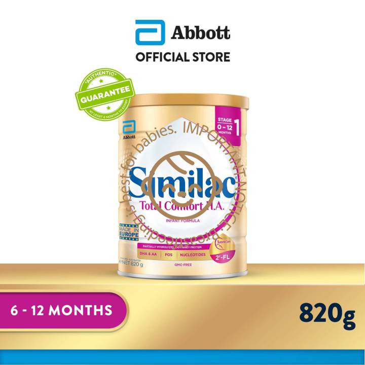 Similac Total Comfort Stage Baby Milk Powder Formula 2'-FL 820g