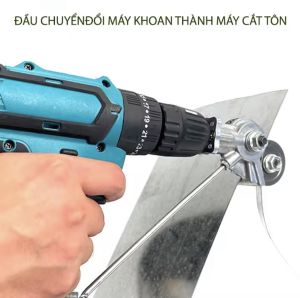 Đầu cắt tôn gắn máy khoan cắt tôn sóng thép và inox loại xịn