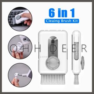 OHHDEER 6 in 1 Multifunction Cleaning Brush Earphone Earbud TWS Cleaner Pen Notebook Computer Phone Brush Cleaning Tool