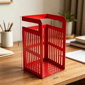 FFBH Hanging Organizer Shelf Office Multifunctional Iron Organizers Storage Shelves Badroom Hollowed-out Decoration Storage Holders 9R3H1