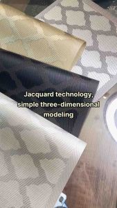 Placemat fashionable light luxury PVC heat insulation anti slip anti hot western placemat