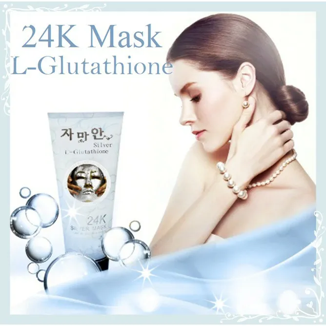 24K Silver Mask L-Glutathione ครีมมาร์กหน้าเงิน 220ml