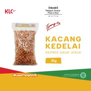 Kacang Kedelai Tjang-Ro Geprek Daun Jeruk 1kg KLC Snack - Makanan Ringan