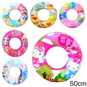 BIN LU High Quality Salbabida for Kids and Adults 50cm 60cm 70cm 80cm 90cm Thickened Cartoon Character Inflatable Swim Ring Frozen Elsa Spiderman Hello Kitty Winnie the Pooh Pool Float Beach Summer Essentials Ready Stock COD
