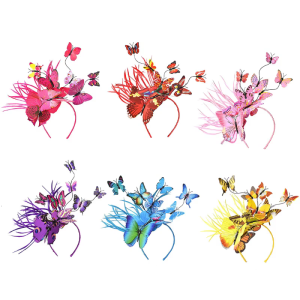 Festival Crown Fair Wings Headband Novelty for Butterfly Hair Hoop Wedding Hairband Halloween for Creative Party Costume