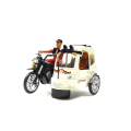 BECAK MOTOR BETOR MINIATUR ORIGINAL PRODUK INDONESIA BISA JALAN ADA MUSIK. 