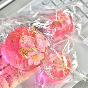 Taba Squishy Pink Cherry Blossoms Stress Balls Sensory Fidget Toy Slow Rise Squishy Toys for Kids and Adults Squeeze Relax Gift