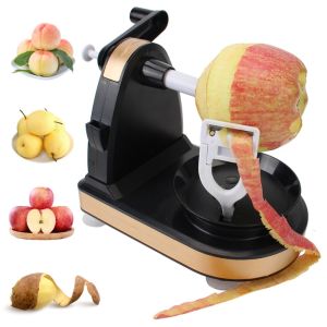 ZENGD Manual Hand-cranked Fruit Peeling Machine with Suction Cup Plastic Potato Peeler Stable Efficient Fruit Cutter Vegetable