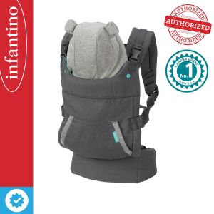 INFANTINO Cuddle Up™ Ergonomic Hoodie Carrier | Baby Weight Range: 12-40 LBS