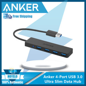 Anker 4-Port USB 3.0/3.1 Ultra Slim Data Hub for Macbook Mac Pro/mini iMac Surface Pro XPS Notebook PC USB Flash Drives Mobile HDD and More
