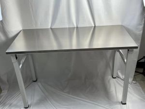 stainless steel Medium-type multi-purpose stainless steel foldable table (120cm x 60cm x 75cm) Workbench Kitchen Cutting Table Operation Platform Stove Hotel Adjustable Table