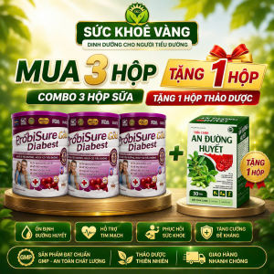 ✨ combo 3 hộp +1 an duong  ProbiSure Diabest – Dinh Dưỡng Chuyên Biệt Cho Người Tiểu Đường ✨