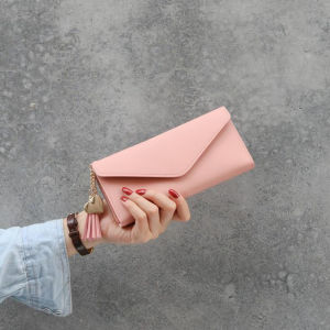 Nino Dompet Panjang Fashion Korea Retro LIpat Import Wanita Hiasan Rumbai