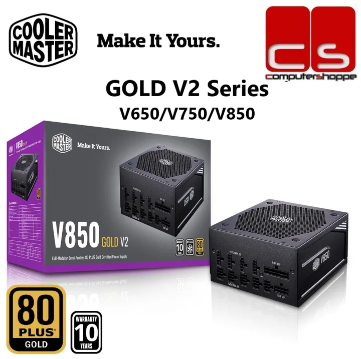 Cooler Master V GOLD V2 Series 80+ Gold Modular Power Supply - V650/V750/V850