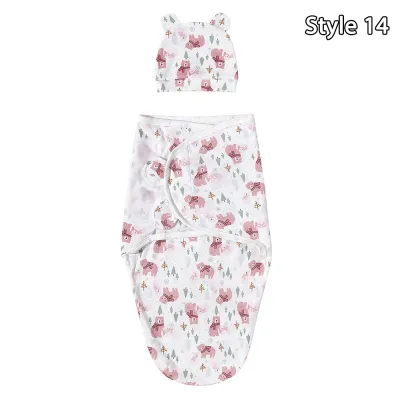 VIVIDI Cotton Newborn Sleeping Bag Soft Adjustable Baby Swaddle Wrap Warm Newborn Wrap Unisex Infant