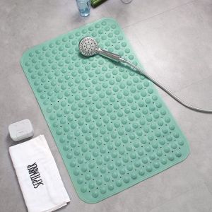 PVC Bathroom safety non slip shower pad Multiple powerful suction cup bath mat Waterproof Bathtub Foot Massage Pad
