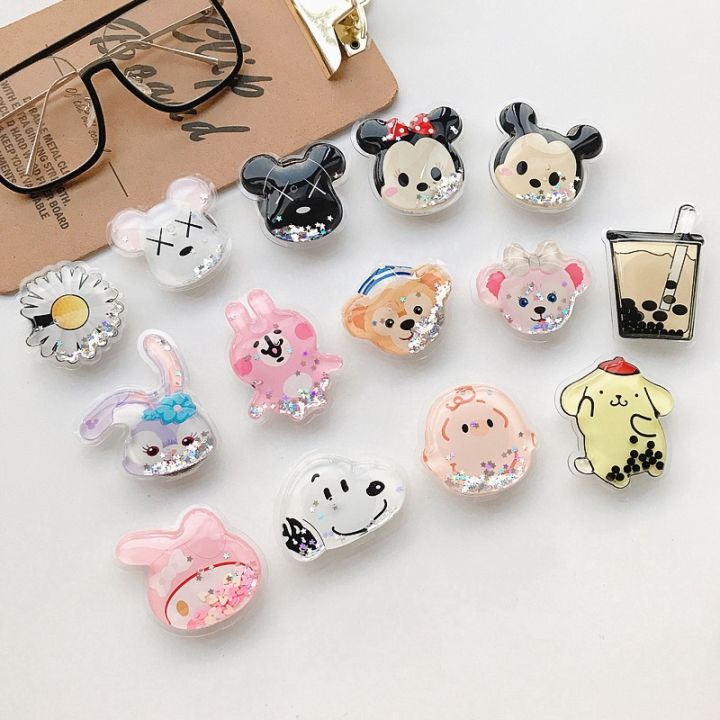 [Authentic] Popsocket Glitter Liquid Karakter Disney Bubble Tea Pikachu ...