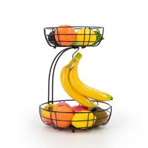 3-Tier Fruit Basket for Table Display Fruits Stand Detachable Vegetables/Fruits Organizer Fruit Bowl